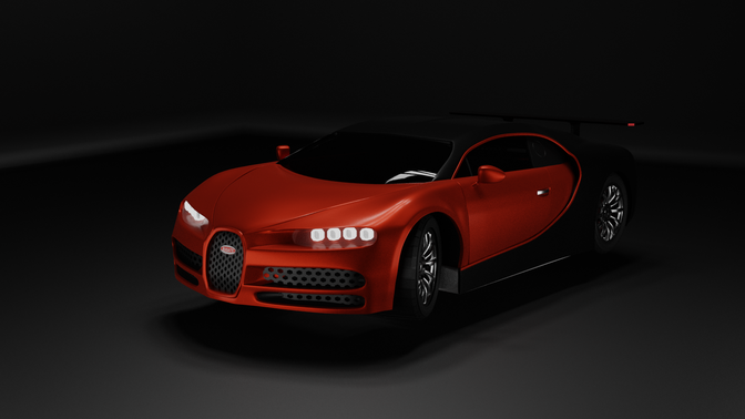 Red Bugatti